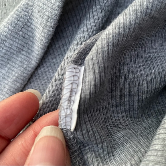 Zara Trafaluc Grey and White Pearl Top, Small - Picture 5 of 6